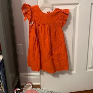 The Oaks Apparel orange corduroy dress, size 3T